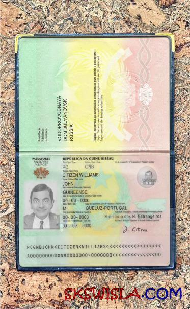 Gwinea Bissau zdjęcie do paszportu pliki PSD, skan i fotografowany obraz